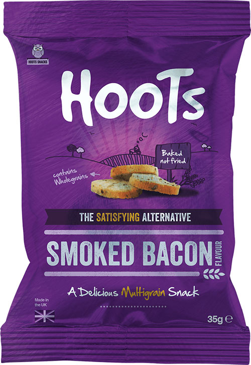 Smoked bacon multigrain snack